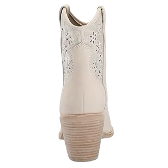 NWOB $220 Dolce Vita Embroidered Western Boots Ivory 8.5 - Picture 7 of 11